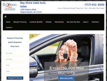 Tablet Screenshot of bayshoreautofinance.com